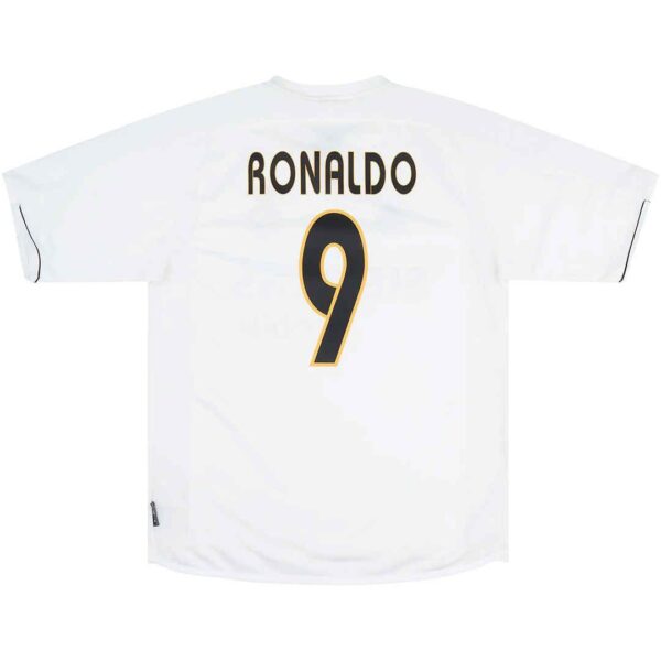 Real Madrid Soccer Jersey Home Retro 2003/2004 (Ronaldo #9)