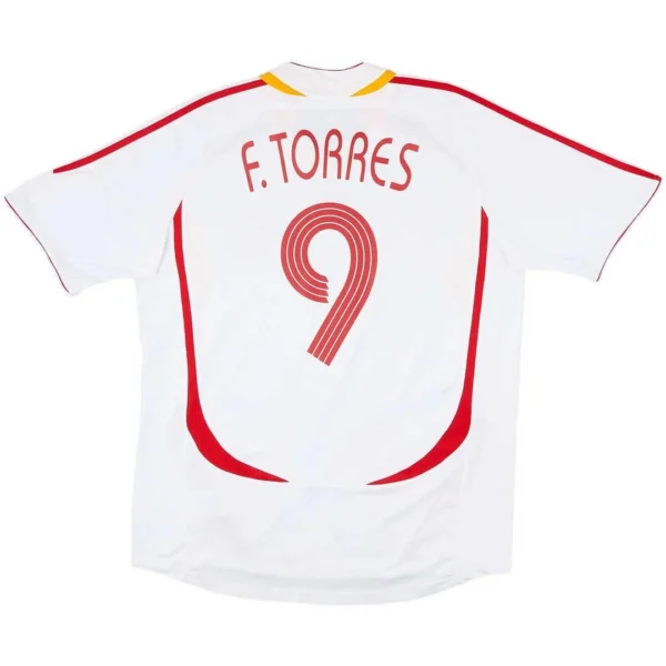 Spain Retro Soccer Jersey Home 2006 (Torres #9)