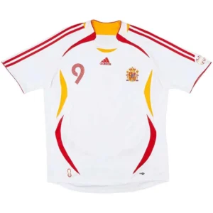 Torres 9 Retro Spain Away Jersey World Cup 2006 716