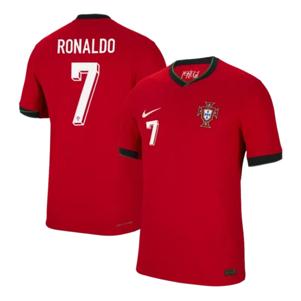 RONALDO #7 Portugal Home Soccer Jersey euru- Player Version