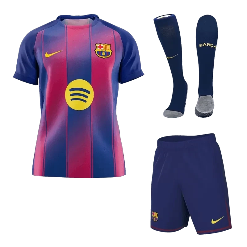 Barcelona Home Soccer Full Kit Replica 2025/26 - Pro Jersey Shop