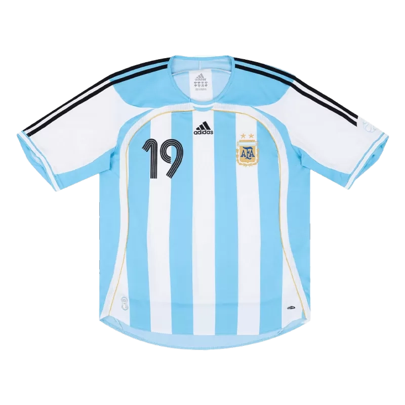 Retro 2006 World Cup MESSI #19 Argentina Home Soccer Jersey - Pro Jersey Shop
