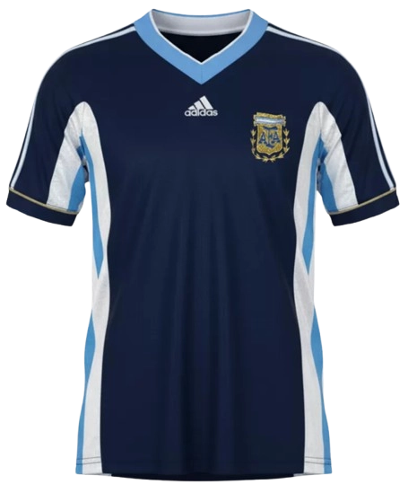 RETRO 1998 ARGENTINA AWAY SOCCER JERSEY