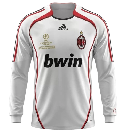 RETRO 2006/07 AC MILAN AWAY JERSEY LONG SLEEVES SOCCER