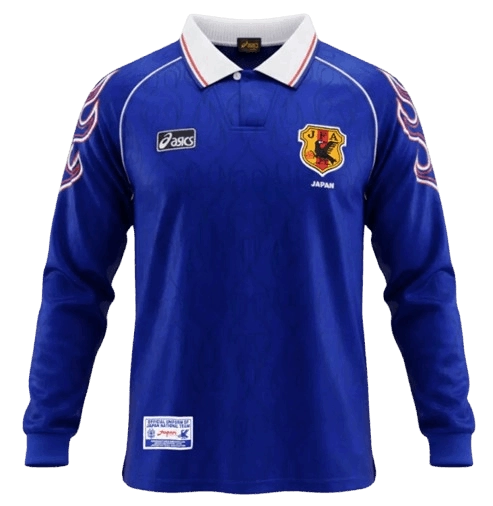 RETRO 1998 WORLD CUP JAPAN HOME LONG SLEEVES SOCCER JERSEY