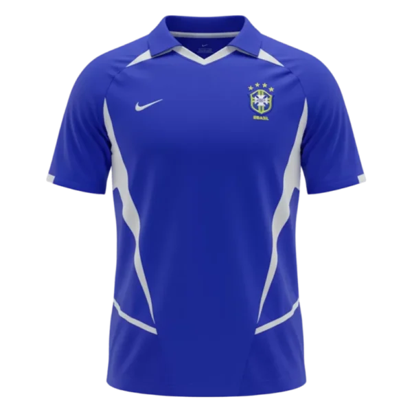 RETRO 2002 BRAZIL AWAY SOCCER JERSEY
