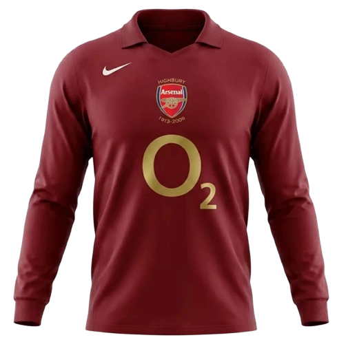 RETRO 2005-06 ARSENAL HOME LONG SLEEVES SOCCER JERSEY