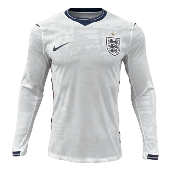 England World Cup 2026 Home (Long Sleeve) Jersey - PLAYER Version