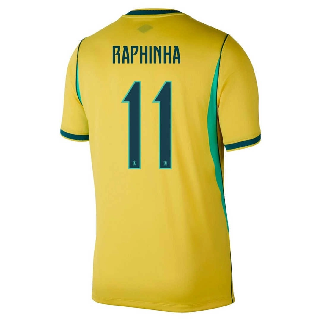 RAPHINHA-11-Brazil-Home-Jersey-World-Cup-2026 Brazil World Cup 2026 Home Jersey (RAPHINHA #11) - Player Version