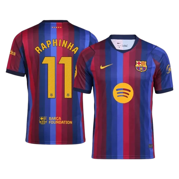 Barcelona RAPHINHA #11 2026/27 Home Jersey - Fan Version