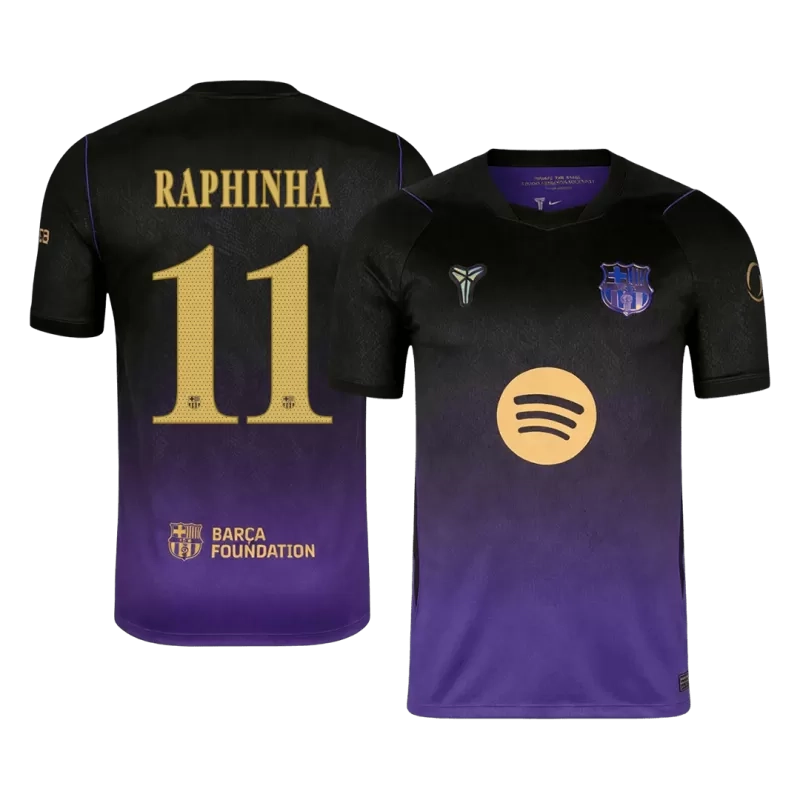 Barcelona RAPHINHA #11 2026 27 Away Soccer Jersey Fan Version Front View Barcelona RAPHINHA #11 2026 27 Away Soccer Jersey Fan Version Front View